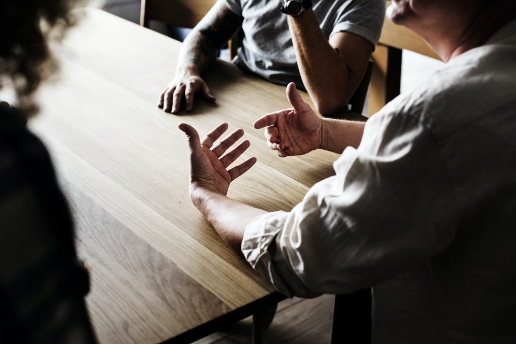 Hands doing an explaining gesture